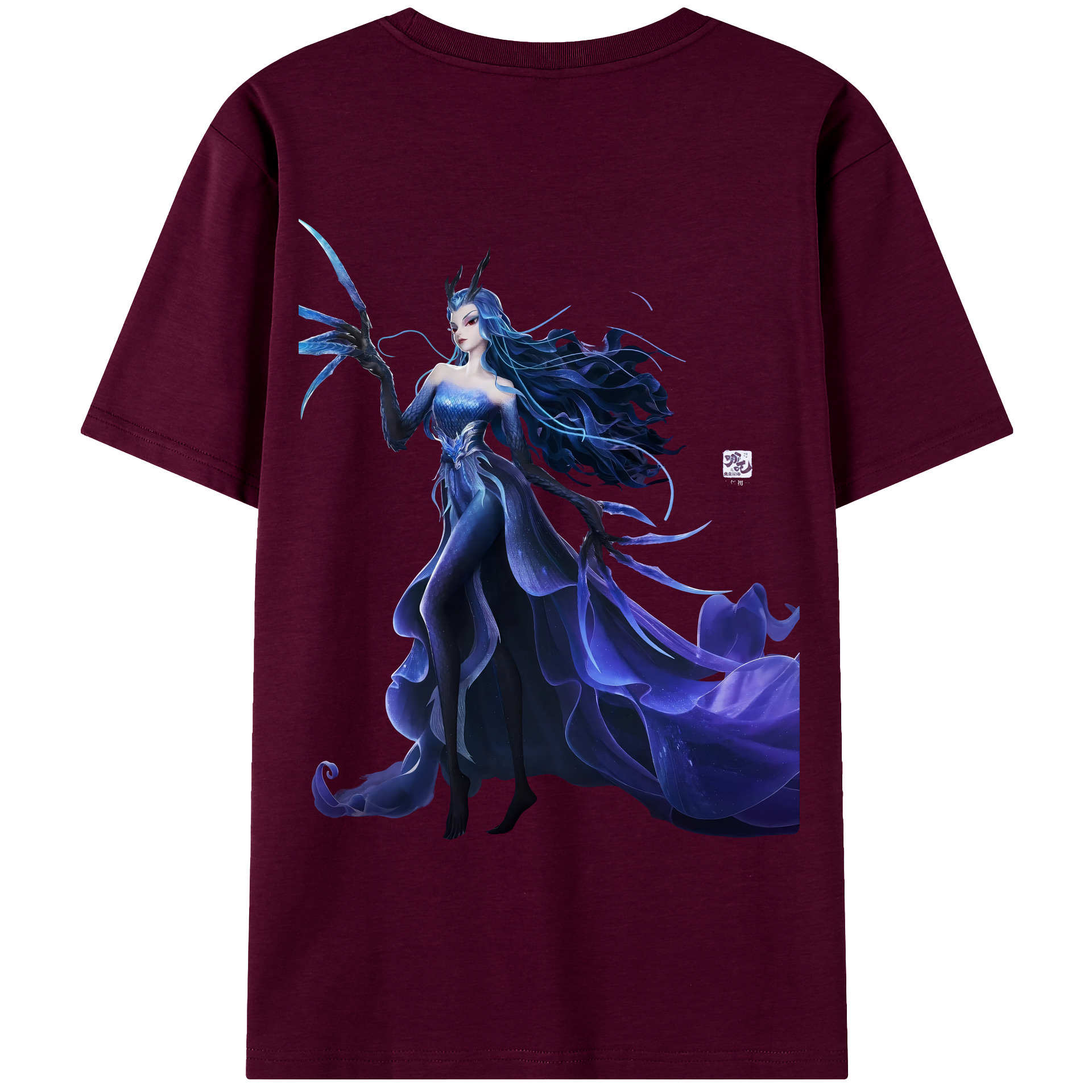 （画像用） Ne Zha 2 ナタ 魔童の大暴れ レディース半袖Tシャツ(バックプリント)